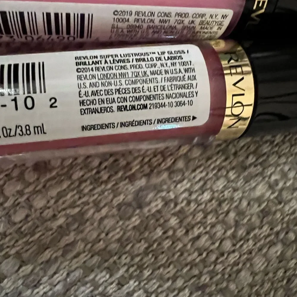 Bundle of Revlon pink lip glosses